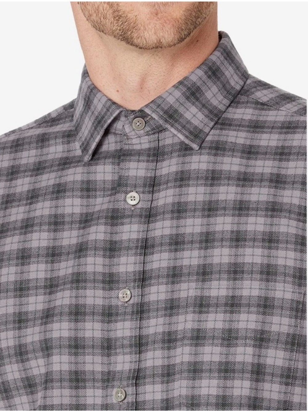 Untuckit Slim Fit Parducci Button Down Shirt in Green & Grey Plaid, Men’s Medium